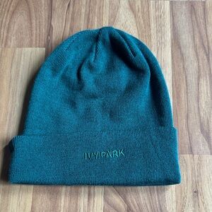 IVY PARK Deep Teal Knit Beanie